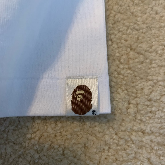 Bape A Bathing Ape White Ape Head Tee - Picture 5 of 5